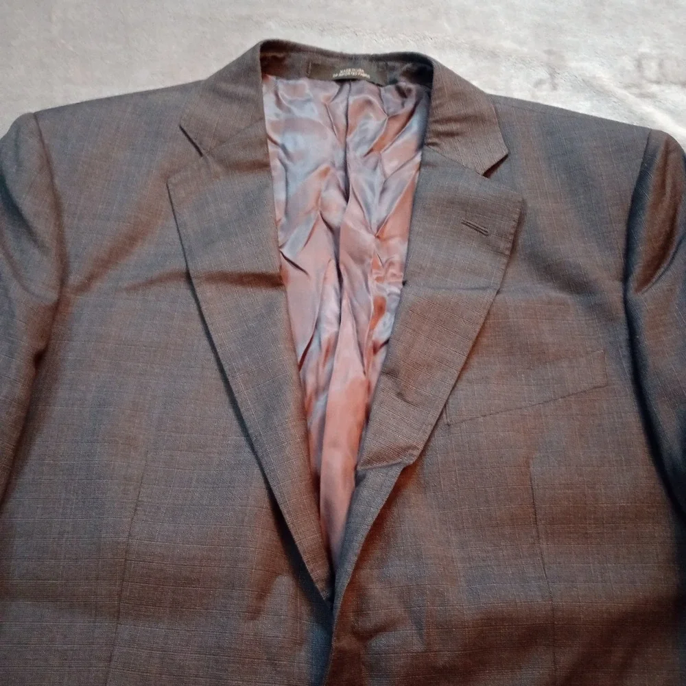 Ermenegildo Zegna Saks 5th Ave Wool Silk Sport Coat Blazer SZ 40 R Gray Slim Fit